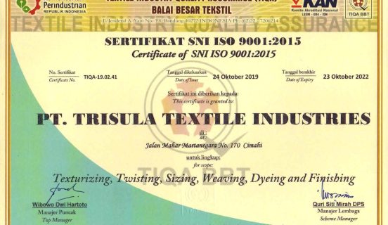 SNI ISO 9001 : 2015 (24 Oktober 2019)