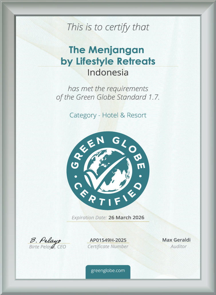 LifeStyle Retreats_Menjangan - Green Globe Certificate