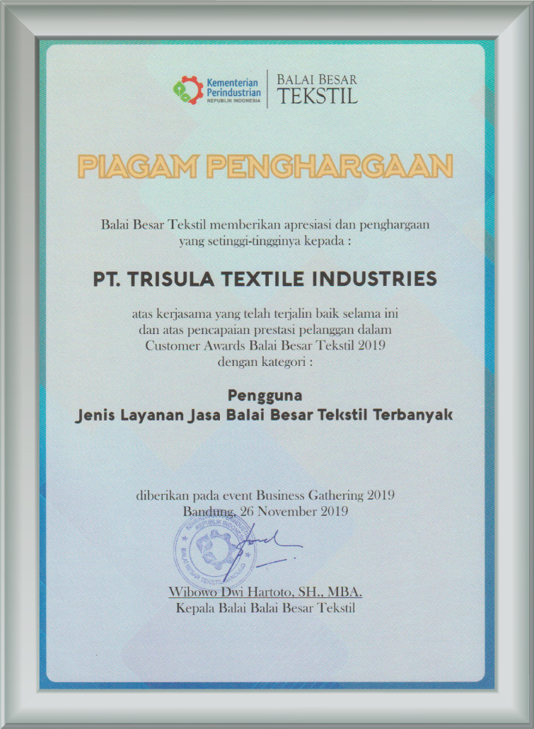 TTI_Jasa Balai Besar Tekstil Terbanyak