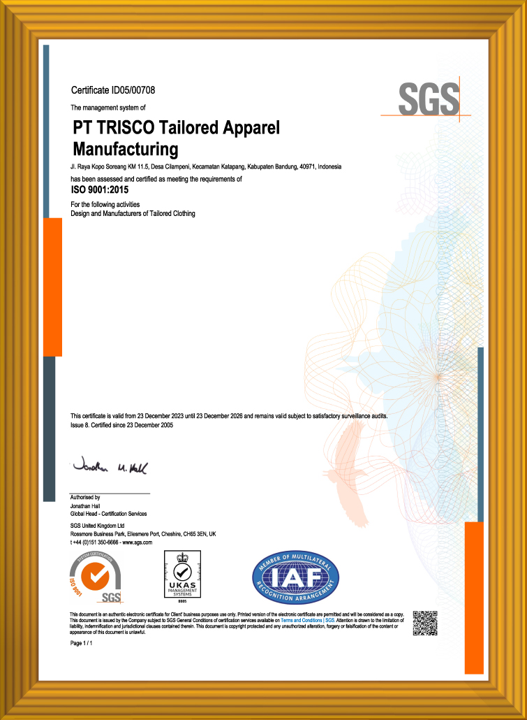Trisco_ISO ISO 9001_2015 UKAS